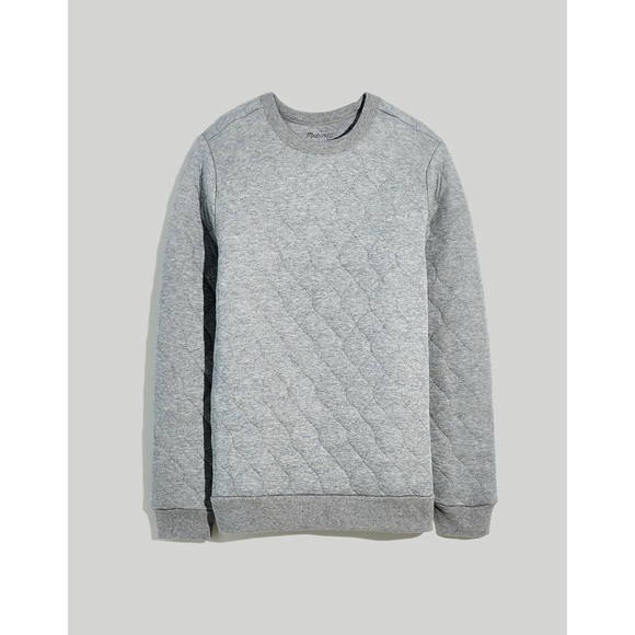 Madewell Quilted Sweatshirt Pullover XL - Picture 4 of 8